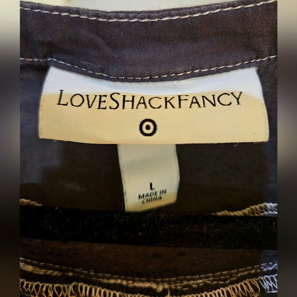 Love Shack Fancy Ruffle Mini Dress, size L, NWOT - Picture 3 of 5